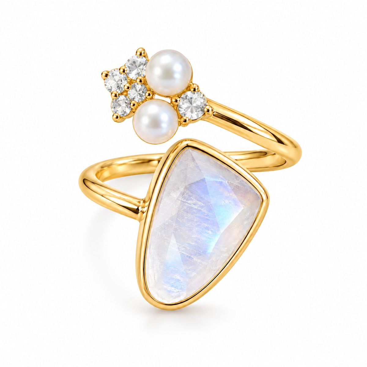 Vittoria Mondstein Ring | Gold