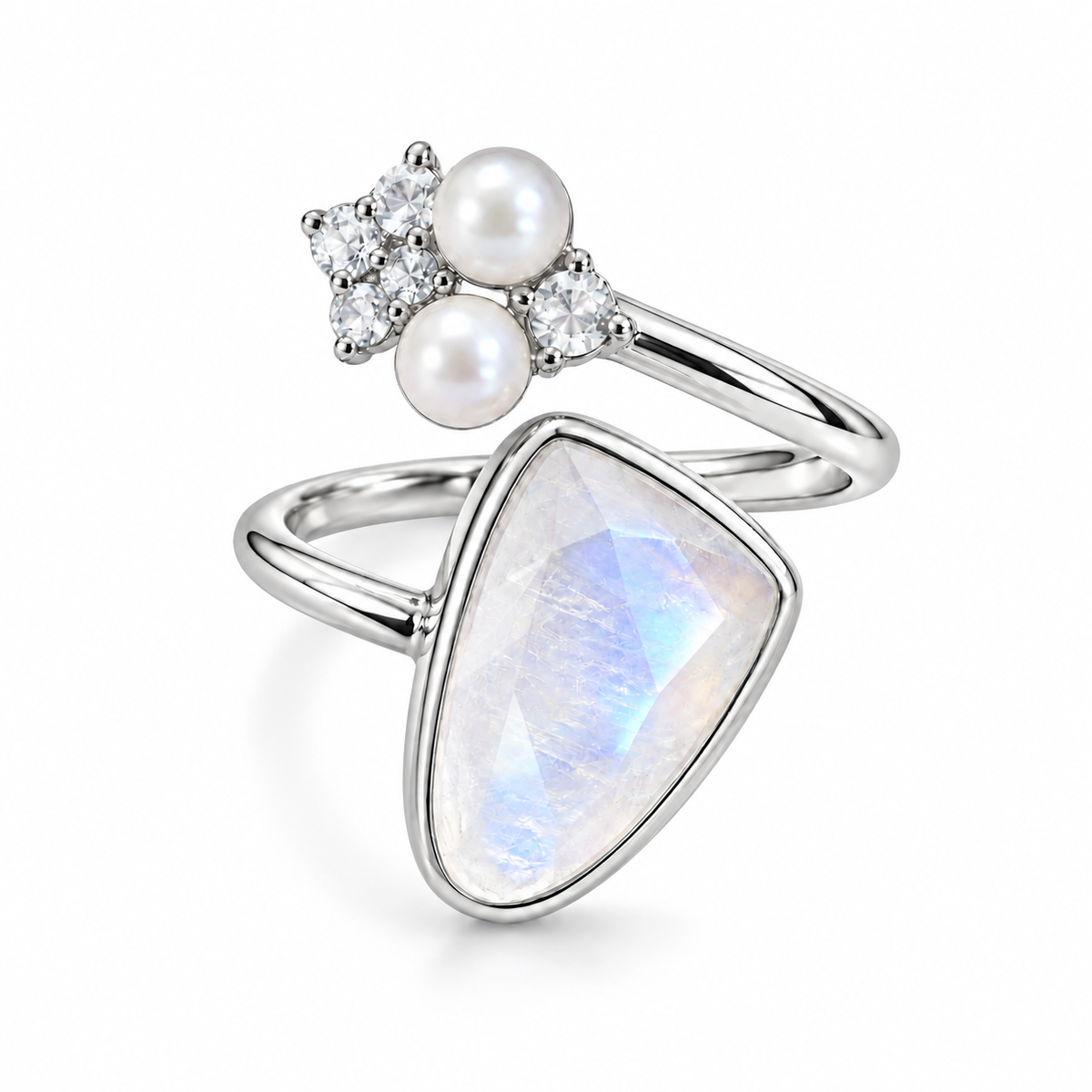 Vittoria Mondstein Ring | Silber