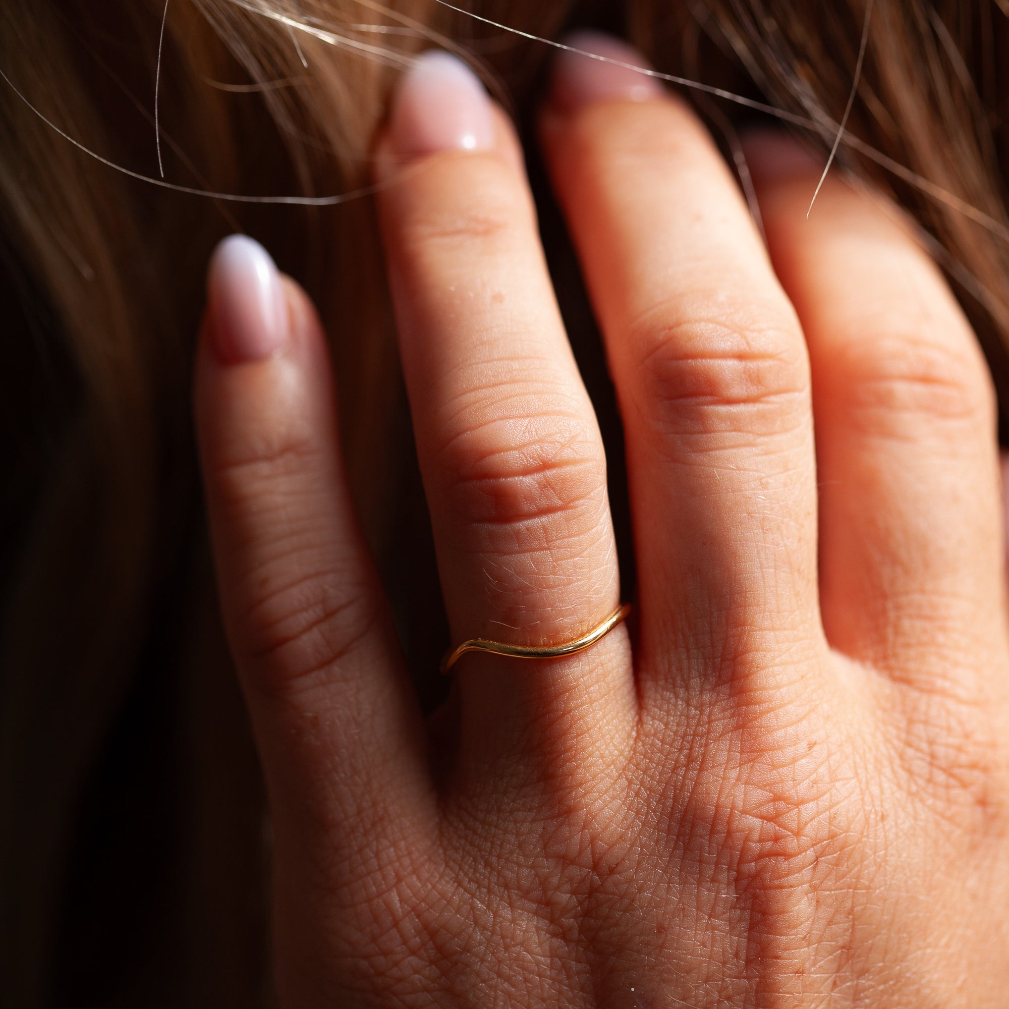 Wave Accent Ring | Gold