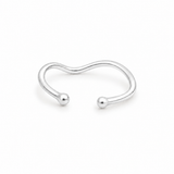 Wave Accent Ring | Silber