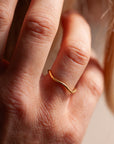 Wave Drift Ring | Gold