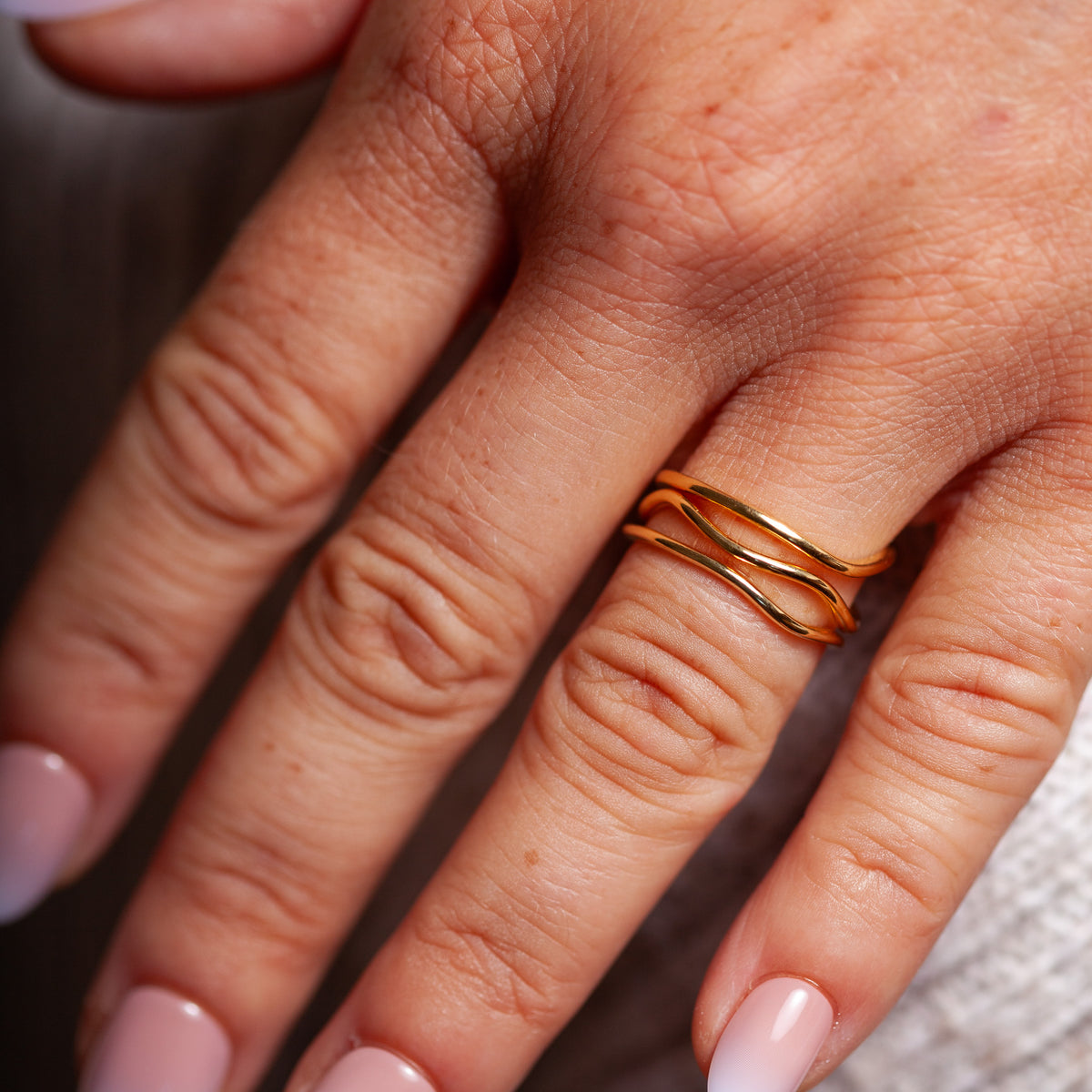 Wave Accent Ring | Gold