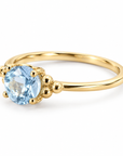 Zenaris Blauer Topas Ring | Gold