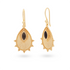 Alba Obsidian Ohrringe | Gold