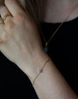 Luz Amethyst Armband | Gold